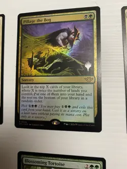Foil Promo Stamped - Pillage the Bog - NM - Outlaws of Thunder Junction MTG - Image 1