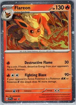 Flareon - (Cosmos Holo) 167 SV: Scarlet & Violet Promo Cards - Pokemon Card - NM - Image 1