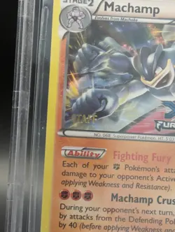 BGS 9 Mint Machamp STAFF XY13 Prerelease Furious Fists Promo Pokemon - Image 2