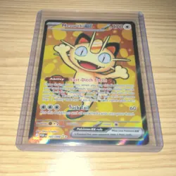 Meowth EX 107/088 Perfect Order Full Art Ultra Rare Holo Pokemon TCG 6+ - Image 1