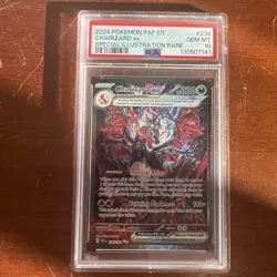 Pokemon TCG Charizard ex 234/091 SV: Paldean Fates Special Illustration PSA 10 - Image 1