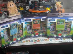 3 Pokemon Go Pin Collection Box Lot Bulbasaur Charmander Squirtle Factory Sealed - Image 1