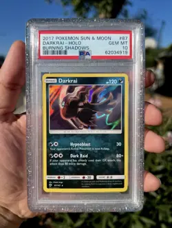 Pokemon TCG Darkrai Burning Shadows Holo Rare 87/147 PSA 10 2017 Pop 10! - Image 1