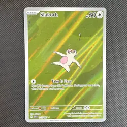 Pokemon Slakoth 212/191 Sv08: Surging Sparks Basic 60 HP Illustration Rare Holo - Image 1