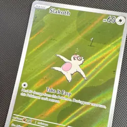 Pokemon Slakoth 212/191 Sv08: Surging Sparks Basic 60 HP Illustration Rare Holo - Image 2