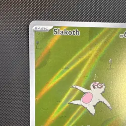 Pokemon Slakoth 212/191 Sv08: Surging Sparks Basic 60 HP Illustration Rare Holo - Image 3