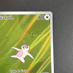 Pokemon Slakoth 212/191 Sv08: Surging Sparks Basic 60 HP Illustration Rare Holo - Image 4