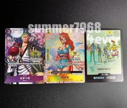 One Piece TCG Chinese Card 3PCS Roronoa Zoro Nami Don 2nd Anniversary Promo - Image 1