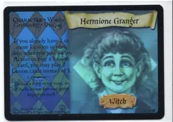 Harry Potter Base Set Trading Card 9/116 Holo Foil Hermione Granger Near Mint - Image 1