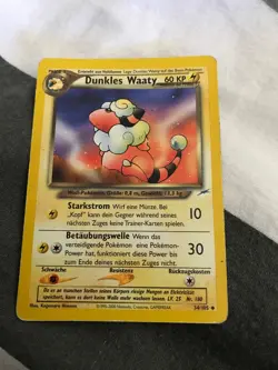 Pokemon Karte Dunkles Waaty Neo Destiny Deutsch Raritat 34/105 - Image 1