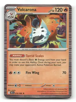 Volcarona 016/086 - Black Bolt Holo - Pokemon Card NM/M - Image 1