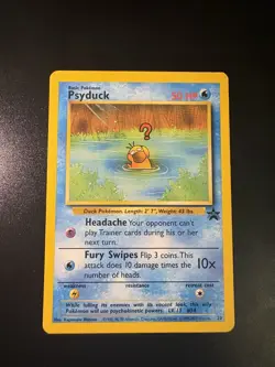 Pokemon TCG Psyduck Promo #20 Black Star WOTC 2000 Vintage Card - Image 1