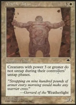 Marble Titan - Tempest # MTG Magic The Gathering - Image 1