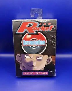 Pokemon TCG Team Rocket Devastation Theme Deck Giovanni Art WOTC 1999 New Sealed - Image 1