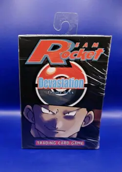 Pokemon TCG Team Rocket Devastation Theme Deck Giovanni Art WOTC 1999 New Sealed - Image 2