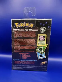 Pokemon TCG Team Rocket Devastation Theme Deck Giovanni Art WOTC 1999 New Sealed - Image 4