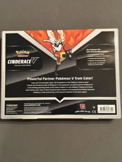 Pokemon TCG Cinderace V Galar Partners Box Set Factory Sealed 2020 - Image 2