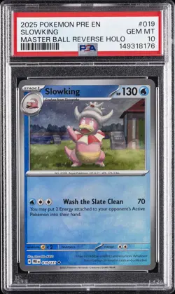 2025 POKEMON PRE EN-PRISMATIC EVOLUTIONS #019 SLOWKING PSA 10 - Image 1