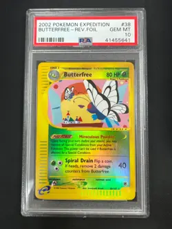 PSA 10 Reverse Holo Butterfree #38 Expedition Rare Pokemon 2002 GEM MINT - Image 1