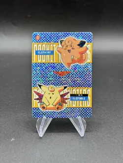 Clefairy Clefable Holo Pokemon Vintage Pocket Monster Vending Prism Sticker 604 - Image 1