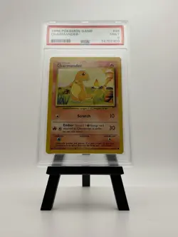 1999 POKEMON BASE SET UNLIMITED #46 CHARMANDER PSA 9 - Image 1