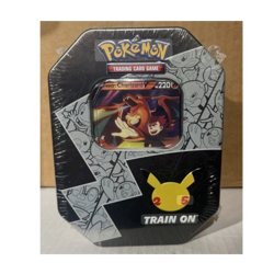 Pokemon TCG Celebrations Lance's Charizard V Tin 25th Anniversary Factory Sealed - Image 1