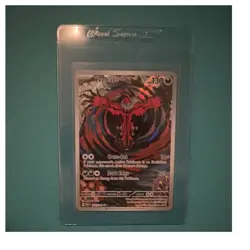 Pokemon Yveltal Illustration Rare Full Art 205/182 SV04 Paradox Rift Holo 130 HP - Image 1