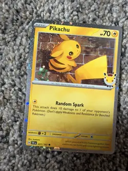 Pokemon TCG Pikachu 051/162 30th Anniversary 2026 Pokemon Day Promo SWIRL - Image 1