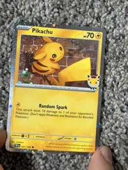 Pokemon TCG Pikachu 051/162 30th Anniversary 2026 Pokemon Day Promo SWIRL - Image 5