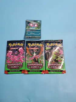 Pokemon TCG Scarlet & Violet Shrouded Fable Blister 3-Pack Brand New/Sealed - Image 3
