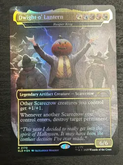 Secret Lair Drop Reaper King Dwight o' Lantern Foil Full Art Showcase - Image 1