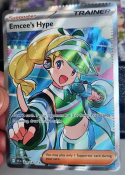 *Error* Scarlet & Violet Series Destined Rivals Emcee's Hype Ultra Rare #220/182 - Image 1