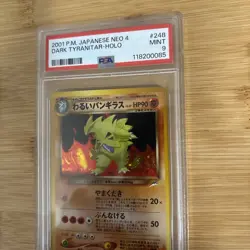 Pokemon Dark Tyranitar Neo 4 Japanese Holo Rare #248 PSA 9 Mint - Image 4