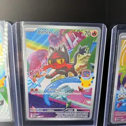 2026 POKEMON TCG 30TH ANNIVERSARY 1ST PARTNER SERIES 1 LITTEN ROWLET POPPLIO NM - Image 3