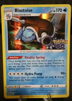 Blastoise 017/078 Pokemon GO Reverse Holo NM TCG Pokemon - Image 1