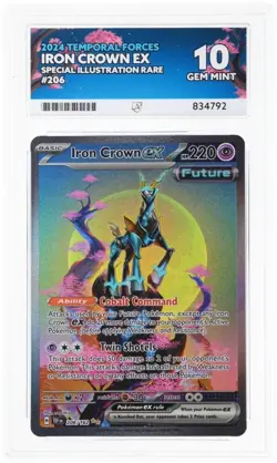 Iron Crown EX Scarlet & Violet Temporal Forces 206/162 Pokemon TCG ACE 10 - Image 1