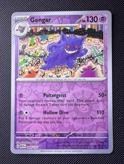 2023 Pokemon SV 151 Gengar Reverse Holo #094/165 - Image 1
