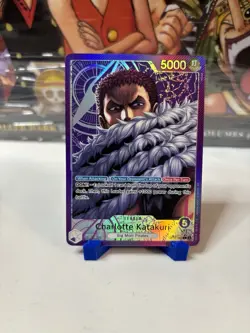 One Piece TCG A Fist of Divine Speed OP11-062 Charlotte Katakuri Alt Art Leader - Image 1