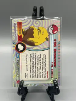 Pokemon Topps Drowzee #96 Foil Holo Damaged - Image 2