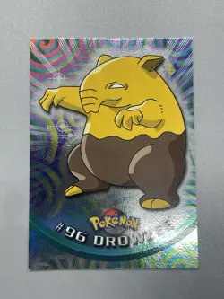 Pokemon Topps Drowzee #96 Foil Holo Damaged - Image 3