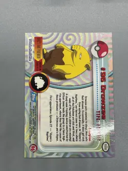 Pokemon Topps Drowzee #96 Foil Holo Damaged - Image 4