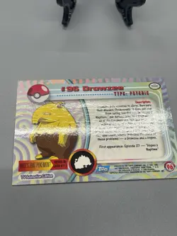 Pokemon Topps Drowzee #96 Foil Holo Damaged - Image 5