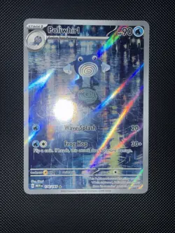 Pokemon TCG Poliwhirl Full Art 176/165 151 Card NM/M Condition - Image 1