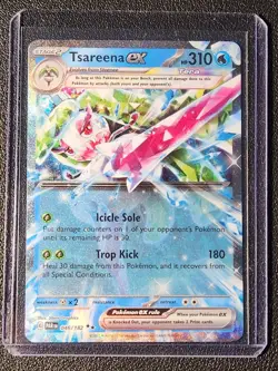 Tsareena ex 046/182 Pokemon card SV Paradox Rift double rare holo NM - Image 1