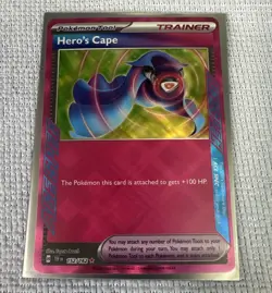 Heros Cape 152/162 Temporal Forces Ace Holo Card Pokemon - Image 1