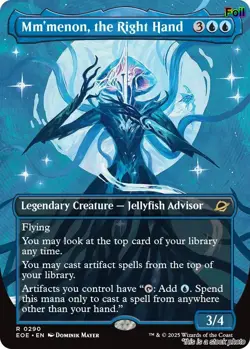 Mm'menon, the Right Hand (Borderless) [EOE - 290] - NM [Foil] TCG MTG - Image 1