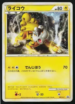 Raikou 061/L-P Promo LEGEND Perfect Set Pokemon Japanese Heavily Played - Image 1