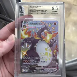 Pokemon Charizard Vmax SHR SV107 - Shining Fates - Sw&Sh - BGS 9.5 Gem Mint - Image 1