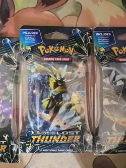 Pokemon TCG - SM: Lost Thunder Sleeved Booster Pack Art Set - Image 3