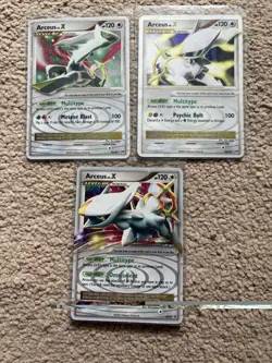 Pokemon TCG - Arceus Lv. X Black Star Promo x3 - Image 1